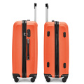 Custom abs hand trolley hard shell travelling suitcase